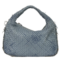 BOTTEGA VENETA LARGE INTRECCIATO LEATHER HOBO HANDBAG 