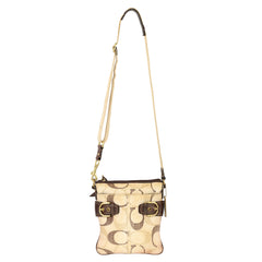 COACH SIGNATURE STRIPE CONVERTIBLE CROSSBODY SLING BAG 