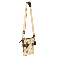 COACH SIGNATURE STRIPE CONVERTIBLE CROSSBODY SLING BAG 