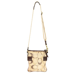 COACH SIGNATURE STRIPE CONVERTIBLE CROSSBODY SLING BAG 