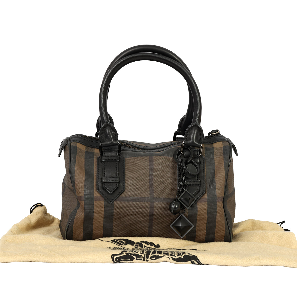 BURBERRY CHESTERSMOKE CHECK BOSTON BAG 