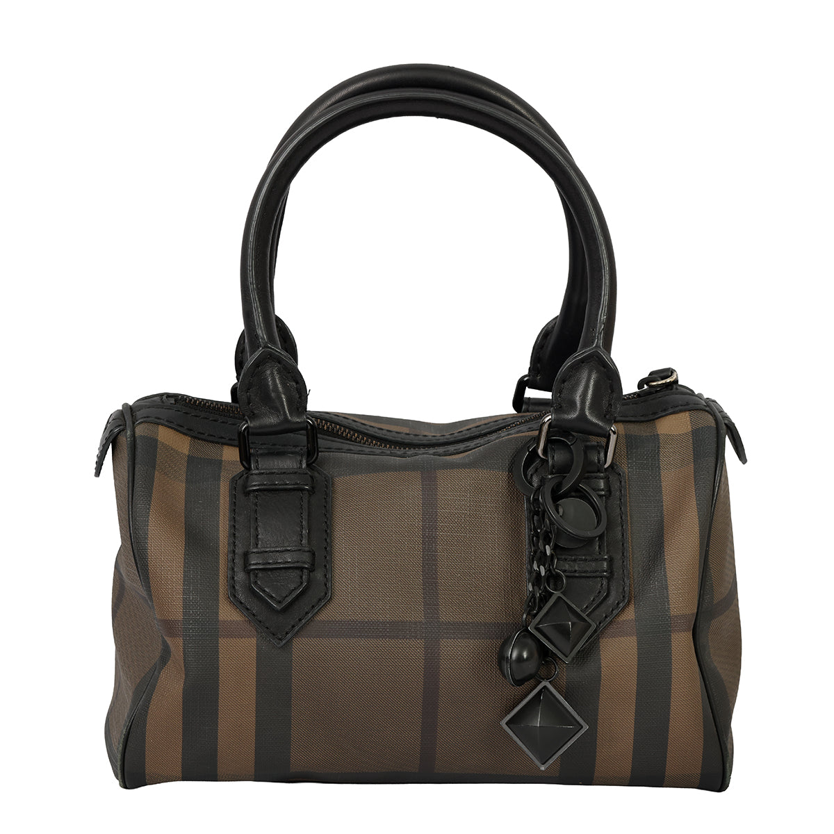 BURBERRY CHESTERSMOKE CHECK BOSTON BAG 