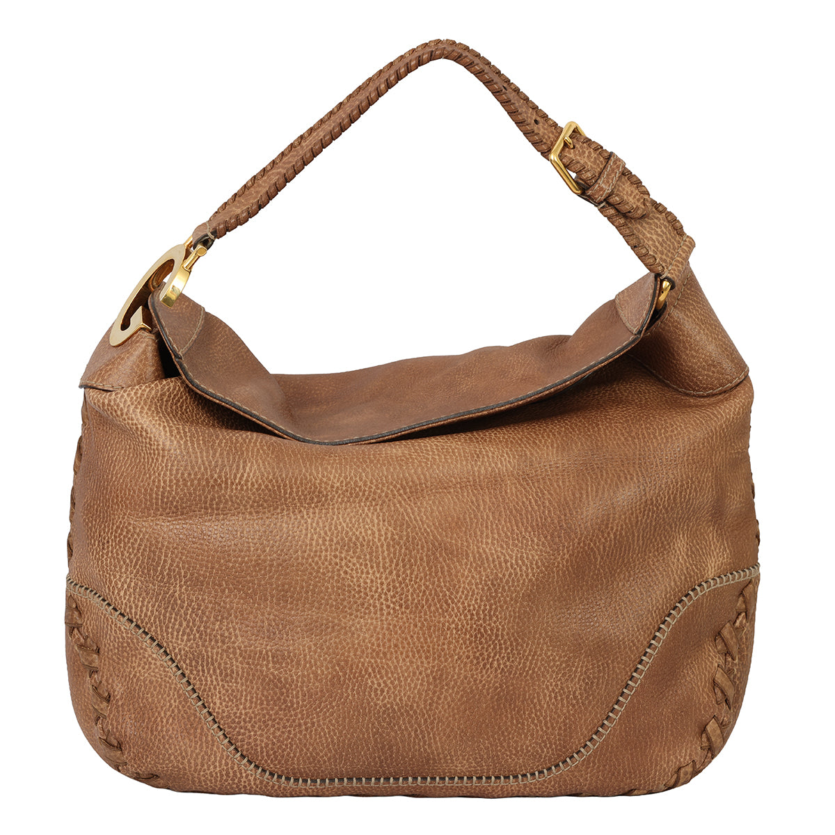 GUCCI CHARLOTTE WHIPSTITCH HOBO SHOULDER BAG 