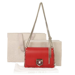 JIMMY CHOO CHAIN STRAP CONVERTIBLE HOBO SHOULDER BAG 