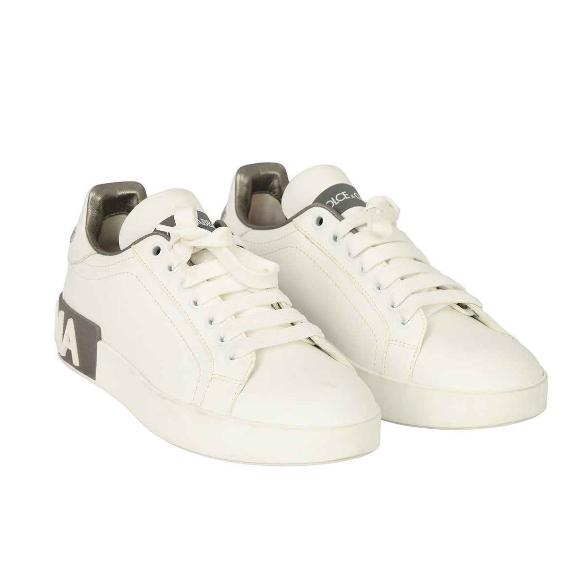 DOLCE & GABBANA SIZE EU 37 PORTFOLIO LOW-TOP SNEAKERS 