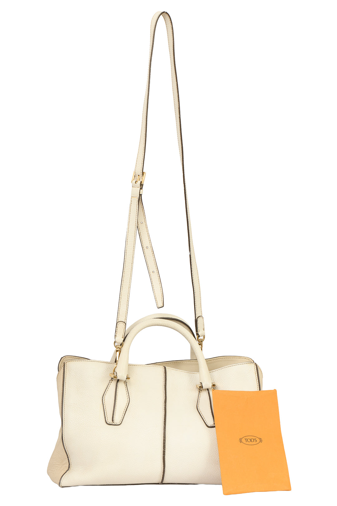 TOD’S D- CUBE 2 WAY WHITE BAG 