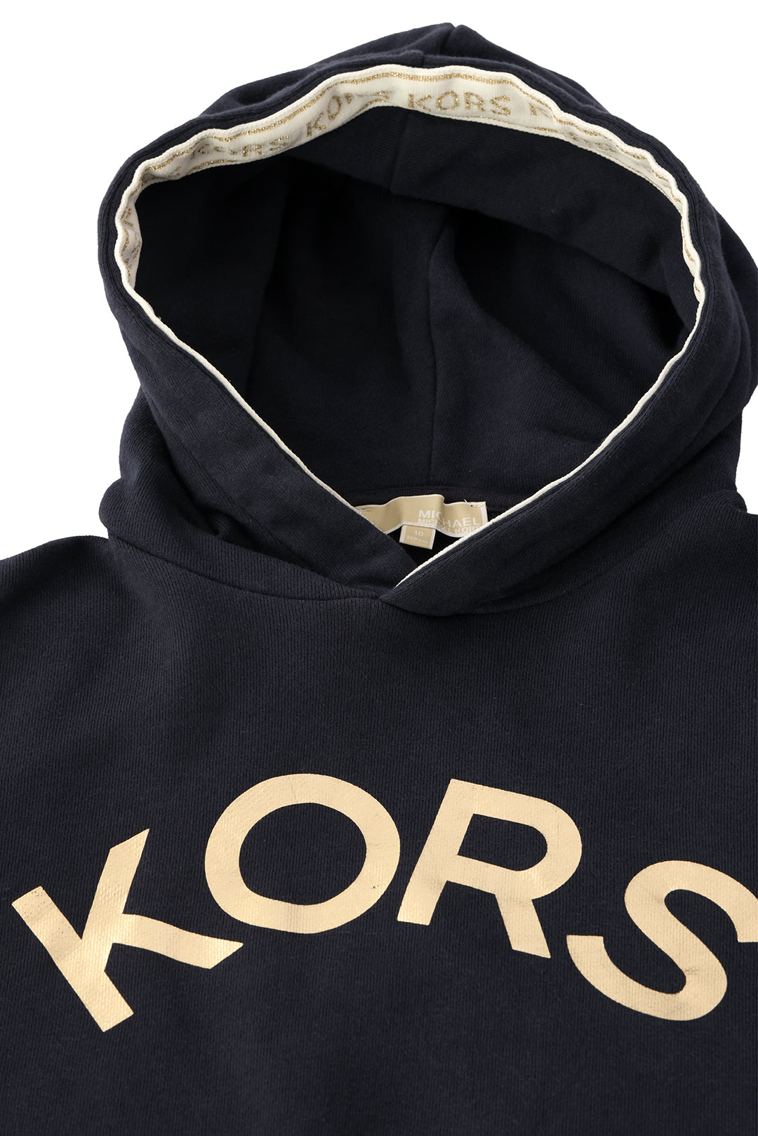 MICHAEL KORS SIZE:10 YEARSKIDS BLACK  COTTON HOODIE 