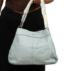 COACH PEBBLED LEATHER LEXY SHOULDER BAG