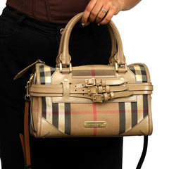 BURBERRY HOUSE CHECK BRIDLE CHESTER BOWLER BAG