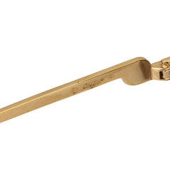 CARTIER CATEYE GOLD TONE METAL FRAME SUNGLASSES