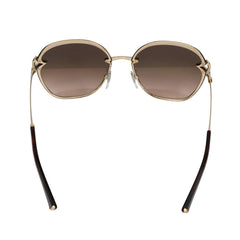 BVLGARI RIMESTONE EMBELISHED OVAL FRAME SUNGLASSES