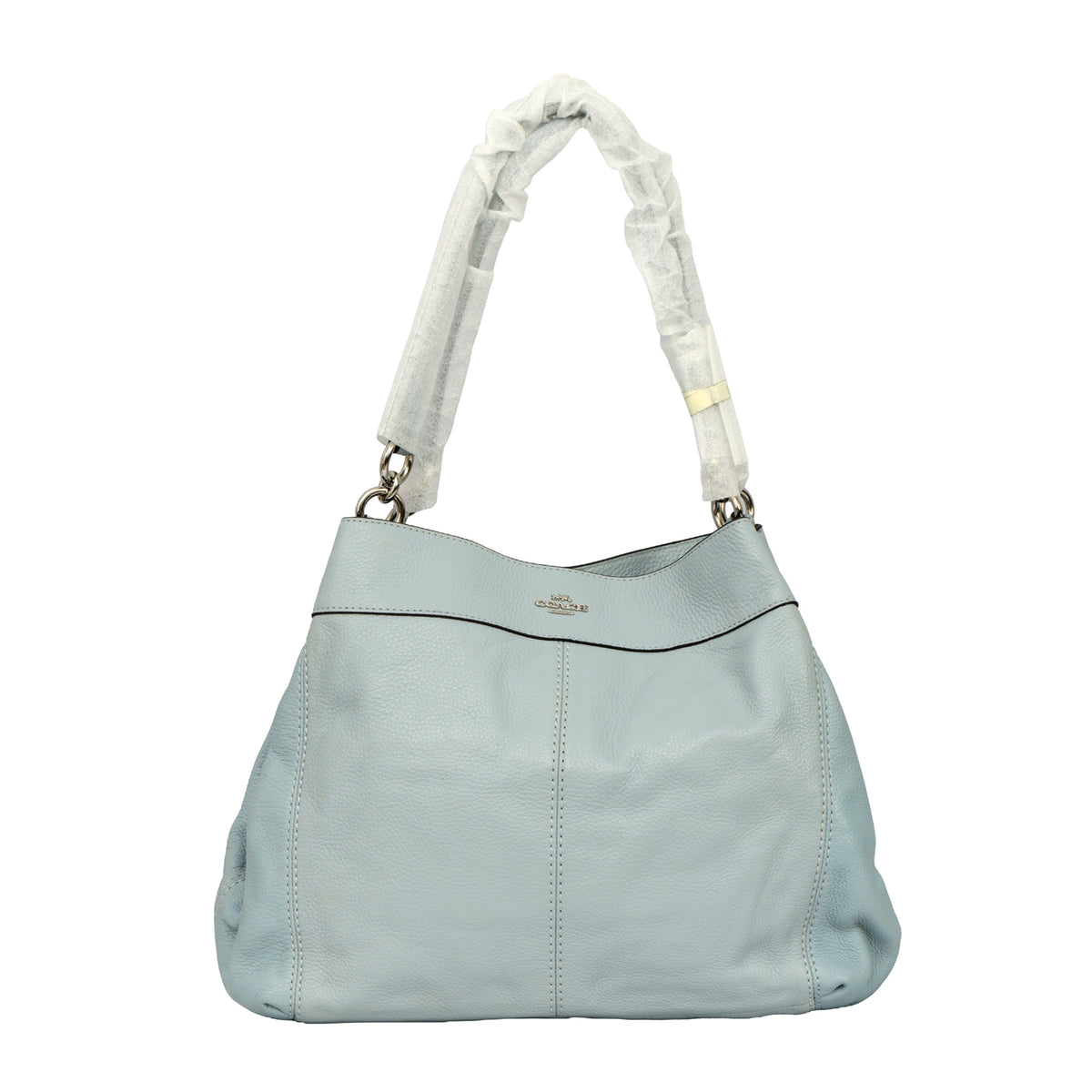 COACH PEBBLED LEATHER LEXY SHOULDER BAG