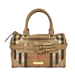 BURBERRY HOUSE CHECK BRIDLE CHESTER BOWLER BAG