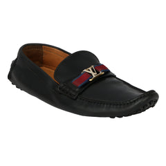 LOUIS VUITTON EU 43.5 HOCKENHEIM MOCCASINS STRIPE LOAFERS