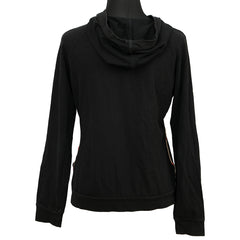 BURBERRY SIZE: L BLACK ZIP-UP HOODIE