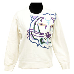 KENZO SIZE:M K-TIGER WHITE  SWEATSHIRT