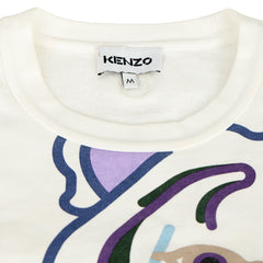 KENZO SIZE:M K-TIGER WHITE  SWEATSHIRT