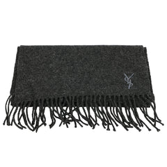 YVES SAINT LAURENT WOOL AND CASHMERE BLEND SCARF