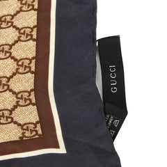 GUCCI GG LOGO MONOGRAM SILK SCARF