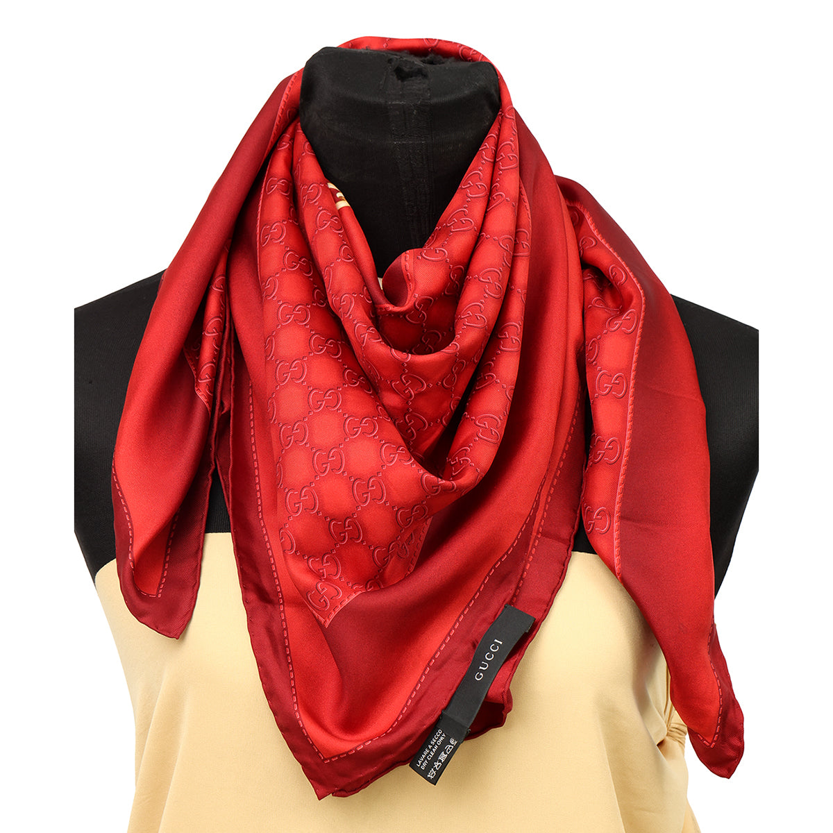 GUCCI MONOGRAM GG SQAURE SCARF