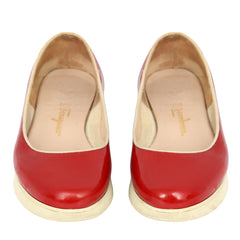 SALVATORE FERRAGAMO SIZE: 7.5/EU 38 PATENT LEATHER