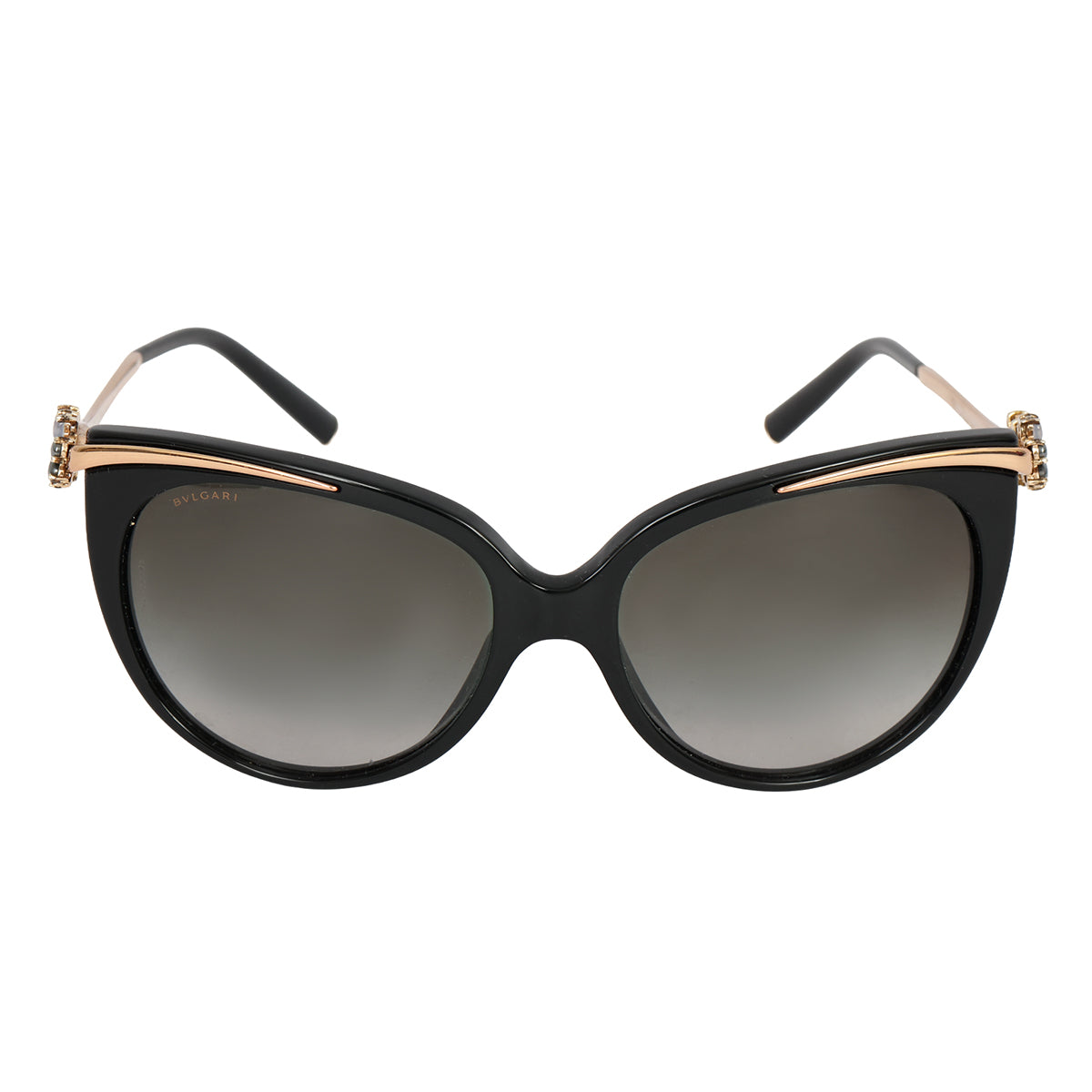 BVLGARI CAT-EYE GOLD DETAILING SUNGLASSES