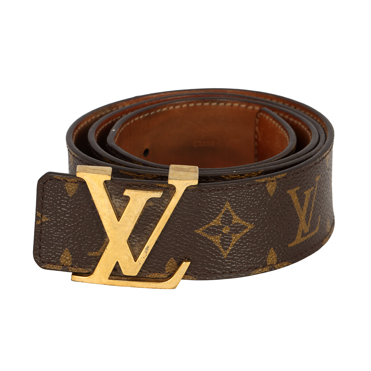 LOUIS VUITTON 90CM/ 36 INCHES MONOGRAM CANVAS LV INTIALES BELT