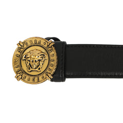 VERSACE 90 CM/ 36 INCHES MEDUSA BIGGIE LEATHER BELT