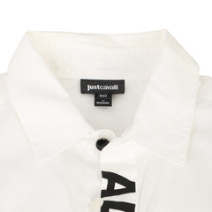 Just Cavalli Size: EU 50 Slogan Print Shirt