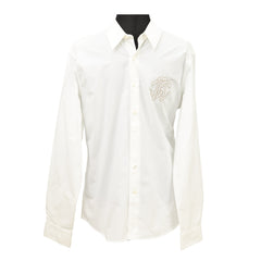 Roberto Cavalli Size: EU 50 White RC LogoShirt