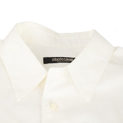 Roberto Cavalli Size: EU 50 White RC LogoShirt