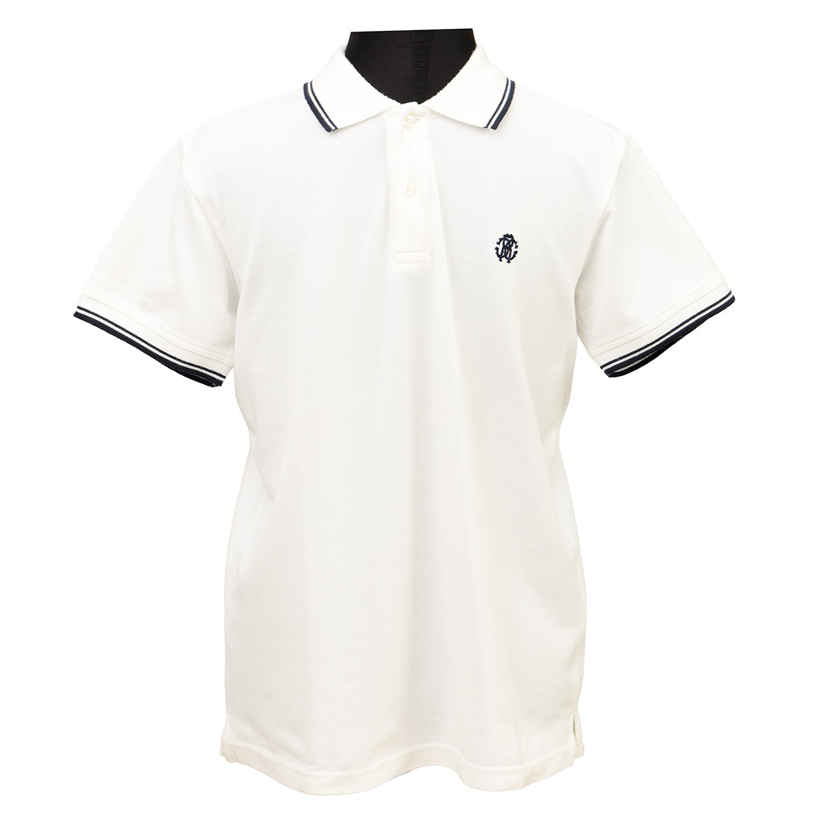 L RC Embroidered Logo WhitePoloT Shirt