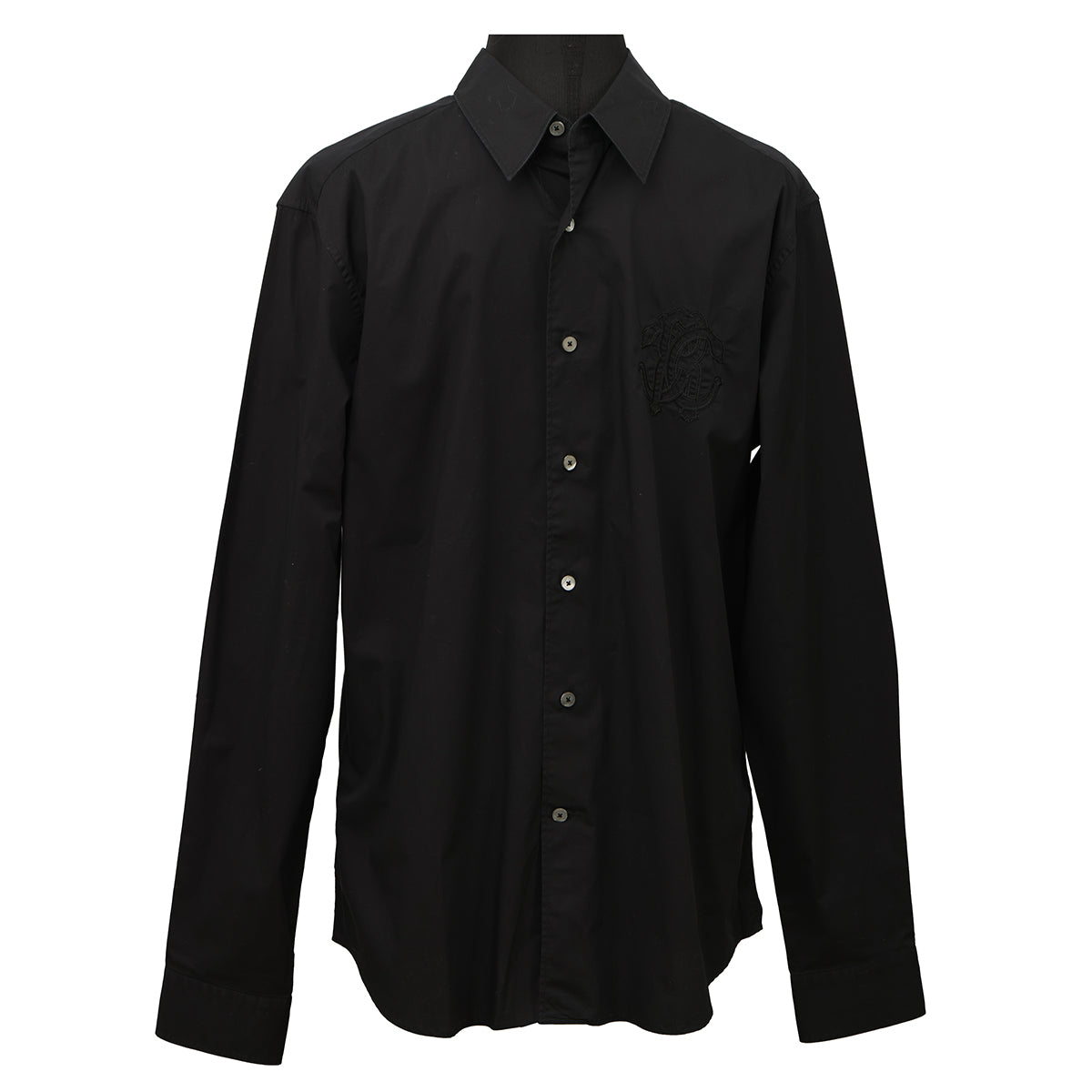 Roberto CavalliSize: EU 50 Black RC LogoShirt