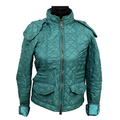 Burberry Size: XS Teal Quilted Jacket