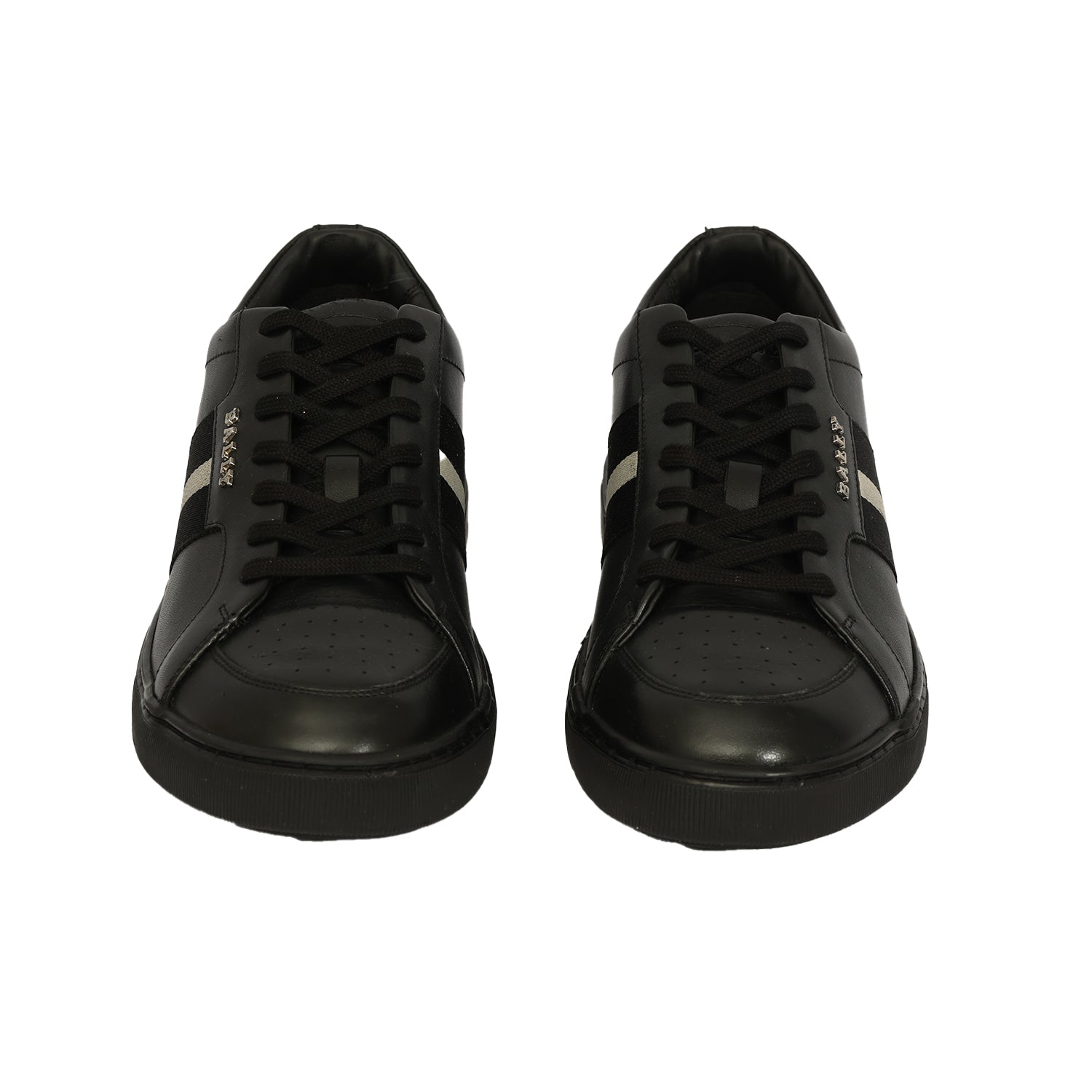 BALLY SIZE EU 41 MOLLY LOW TOP LEATHER SNEAKERS 