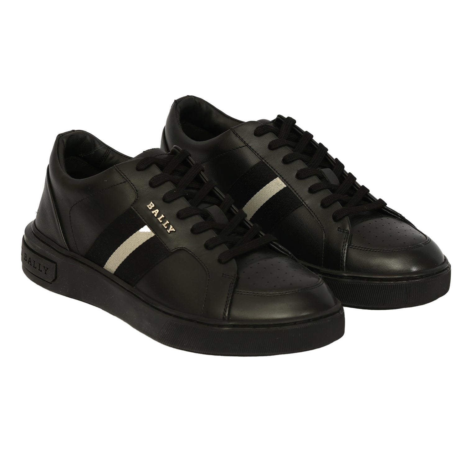 BALLY SIZE EU 41 MOLLY LOW TOP LEATHER SNEAKERS 