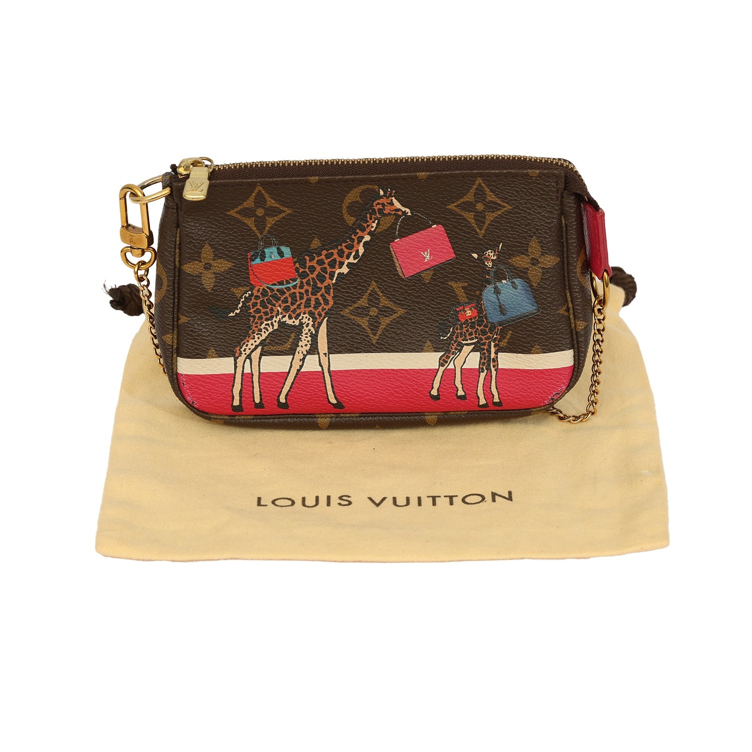 LOUIS VUITTON MONOGRAM CHRISTMAS ANIMATION MINI ACCESSORIES BAG 