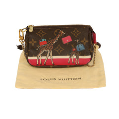 LOUIS VUITTON MONOGRAM CHRISTMAS ANIMATION MINI ACCESSORIES BAG 