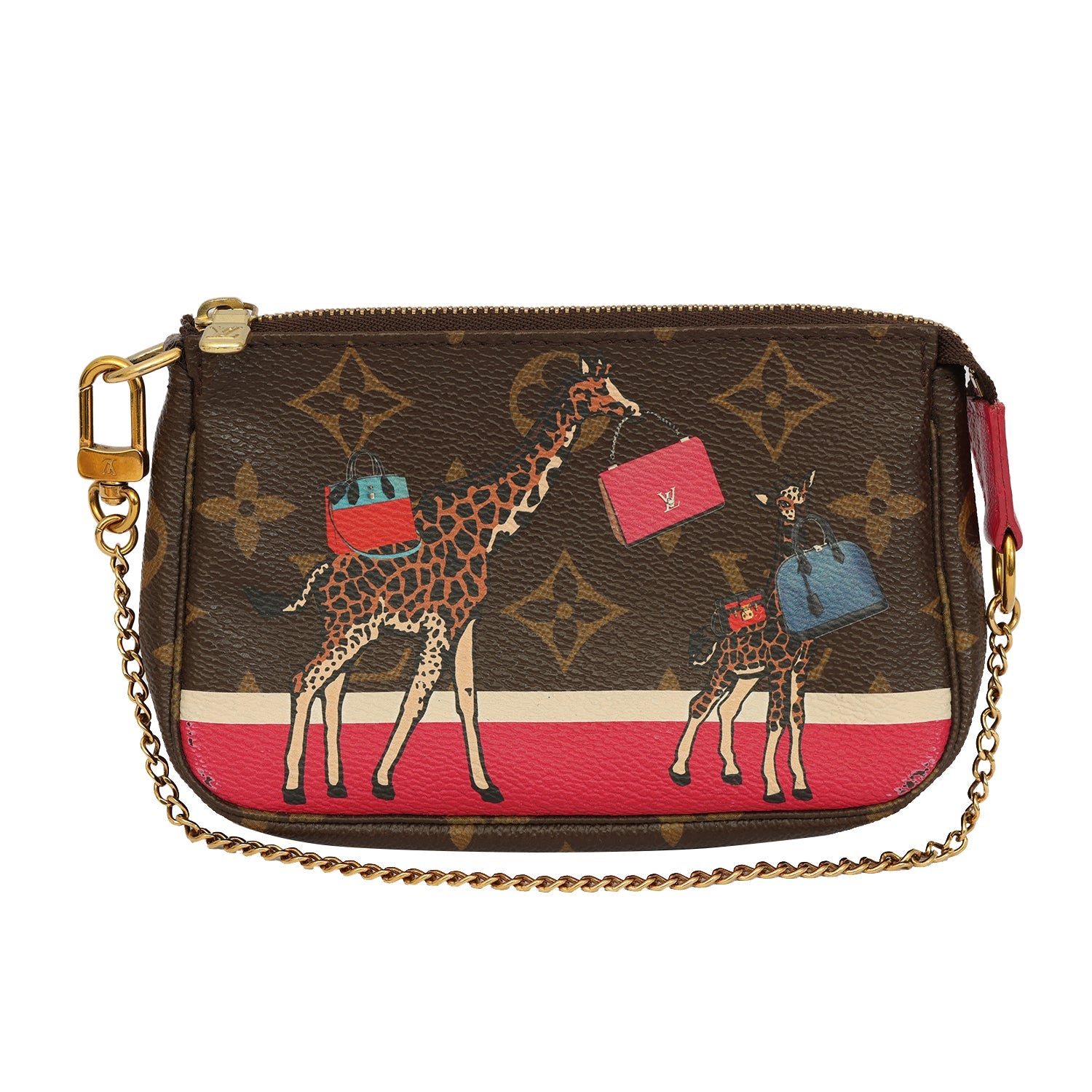 LOUIS VUITTON MONOGRAM CHRISTMAS ANIMATION MINI ACCESSORIES BAG 