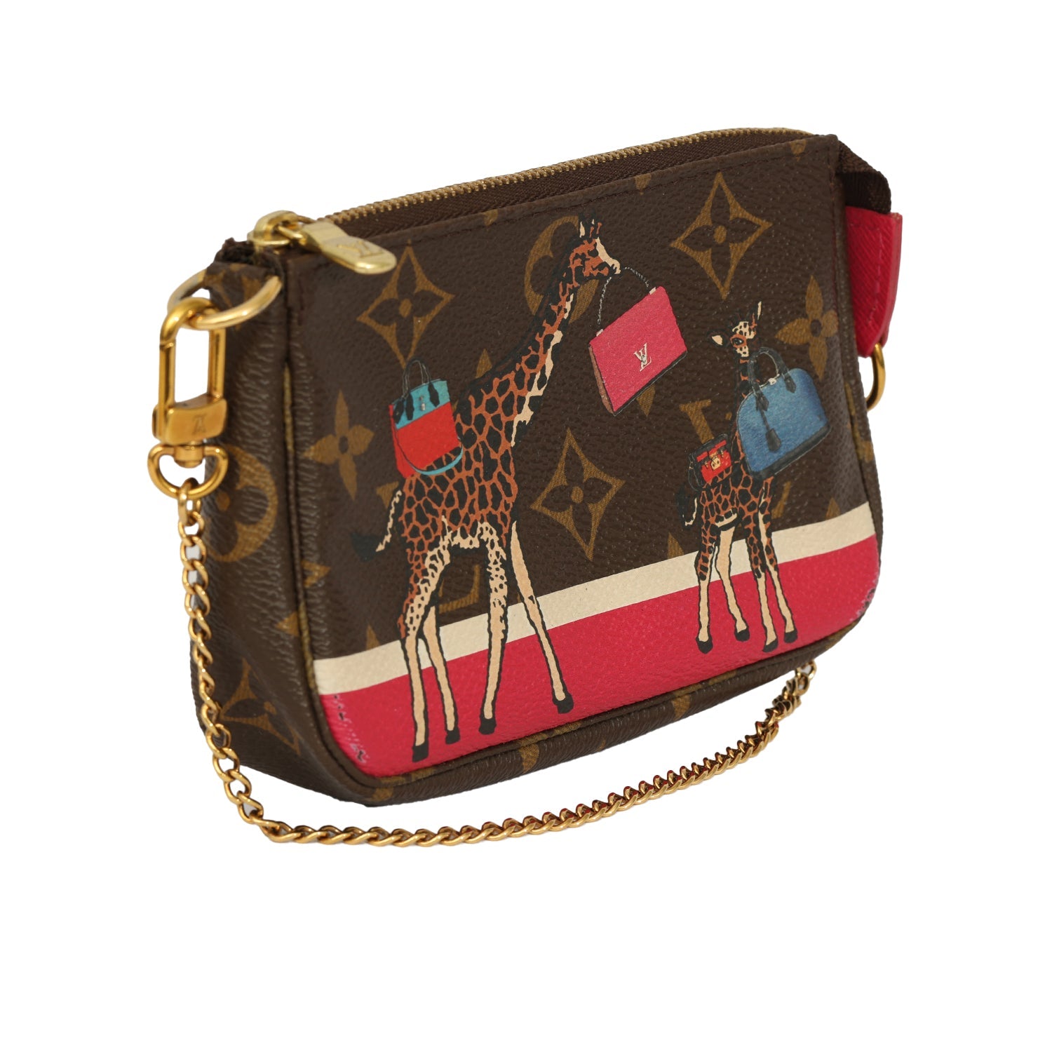 LOUIS VUITTON MONOGRAM CHRISTMAS ANIMATION MINI ACCESSORIES BAG 