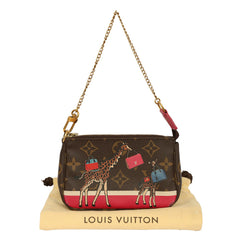 LOUIS VUITTON MONOGRAM CHRISTMAS ANIMATION MINI ACCESSORIES BAG 