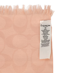 COACH SIGNATURE BLUSH PINK  STOLE