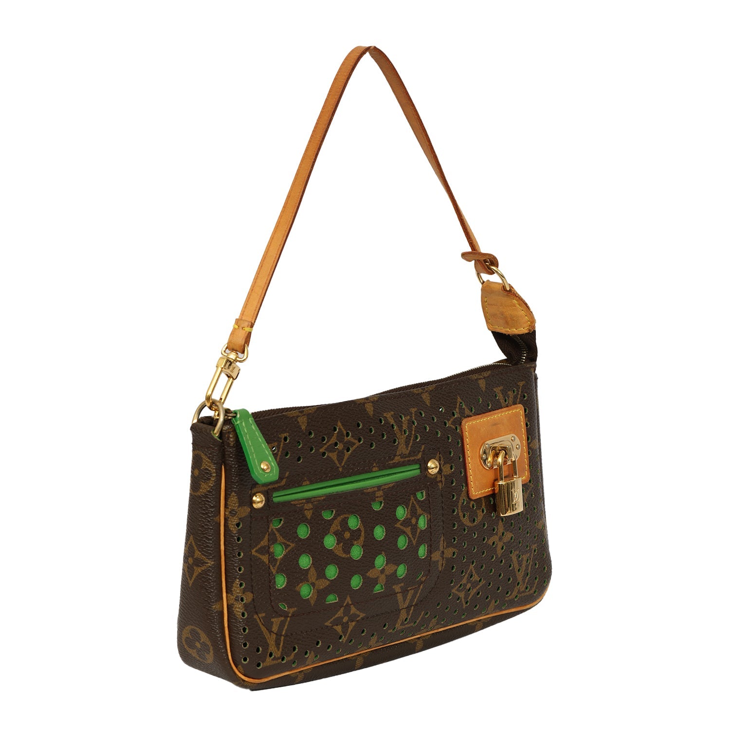 LOUIS VUITTON PERFORATED MONOGRAM POCHETTE ACCESSORIES BAG 