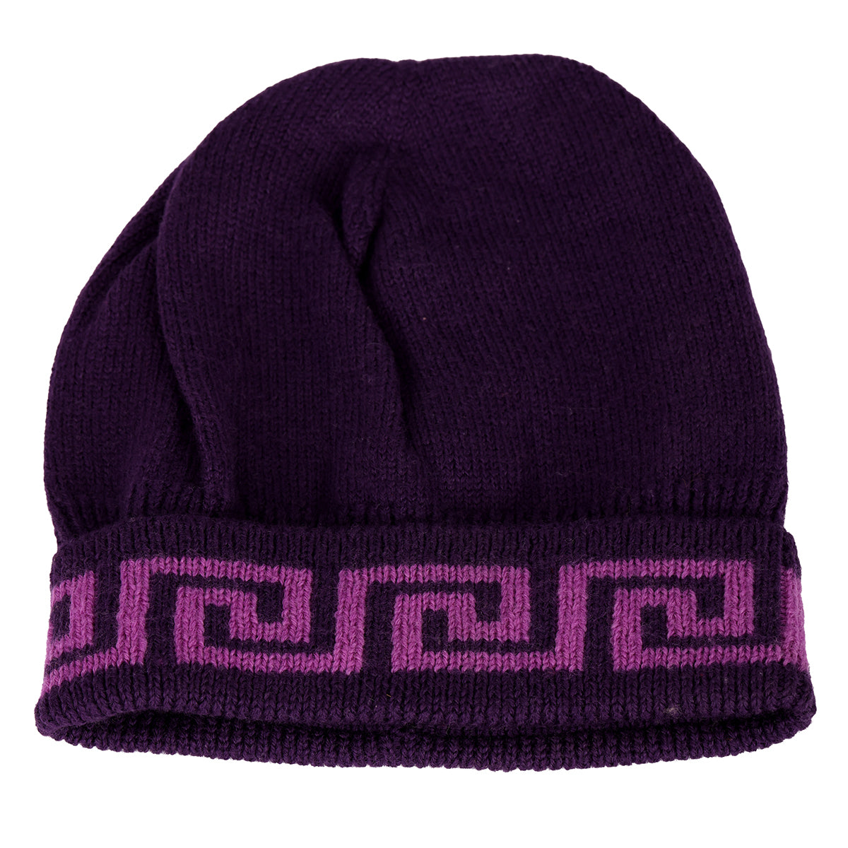 VERSACE BIG LOGO WOOL BEANIE HAT