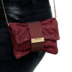 JIMMY CHOO CHANDRA SMALL CYSTAL CLUTCH BAG