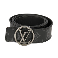 LOUIS VUITTON SIZE 100 CM /40 INCHES CIRCLE MONOGRAM  ECLIPSE BELT