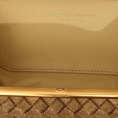 BOTTEGA VENETA METAL INTRECCIATO KNOT CLUTCH 