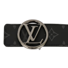 LOUIS VUITTON SIZE 100 CM /40 INCHES CIRCLE MONOGRAM  ECLIPSE BELT