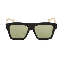 GUCCI BLACK ACETATE SQUARE FRAME SUNGLASSES 