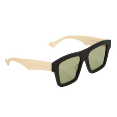 GUCCI BLACK ACETATE SQUARE FRAME SUNGLASSES 